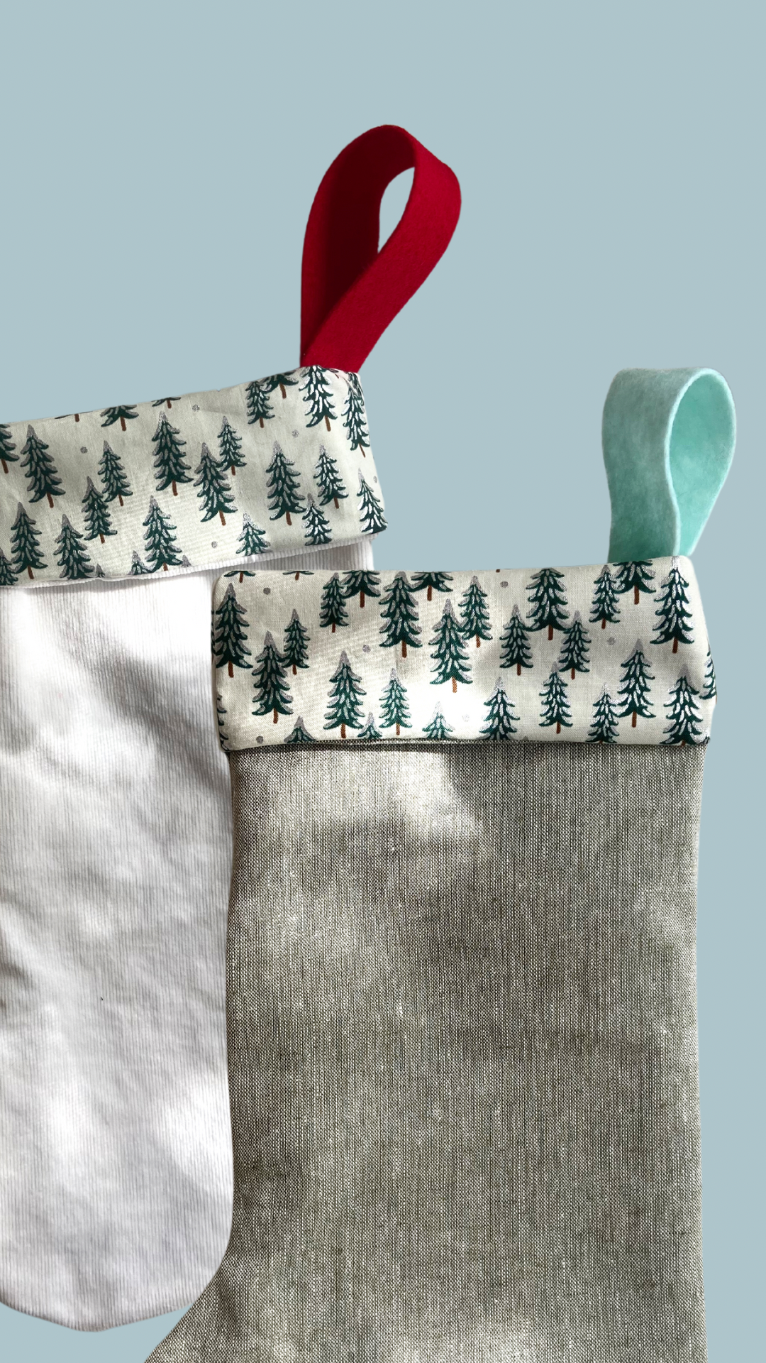 Snowy Tree Stocking