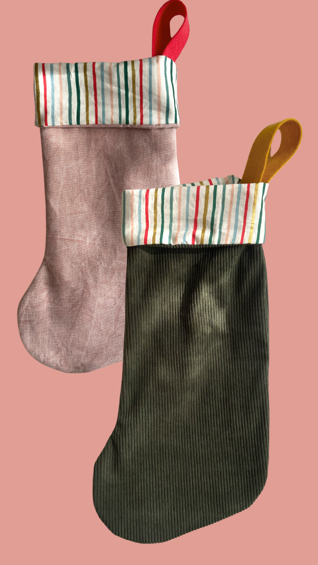 Holiday Stripes Stocking