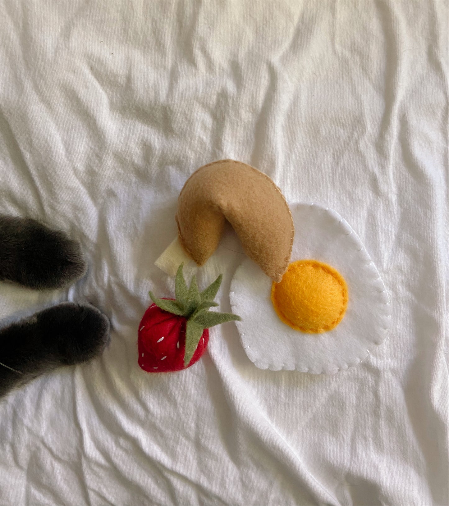 Whimsical Kitty- Felt Cat Nip Trio